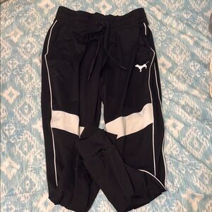 Pink Black and White Track Pants